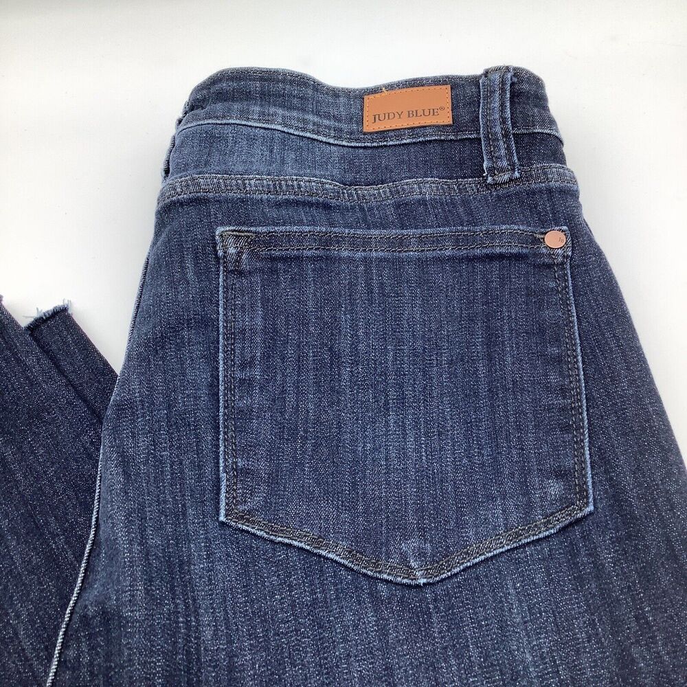 Judy Blue Womens Skinny Fit Button Fly Denim Jeans Blue Size 11/30